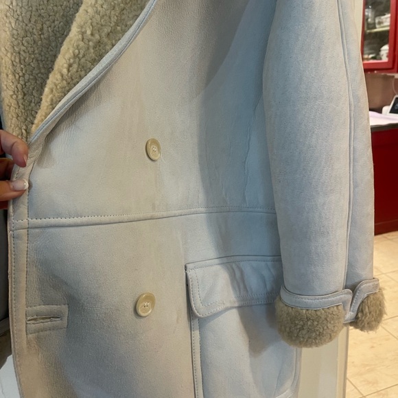Ralph lauren real suede and shearling coat - Picture 2 of 6